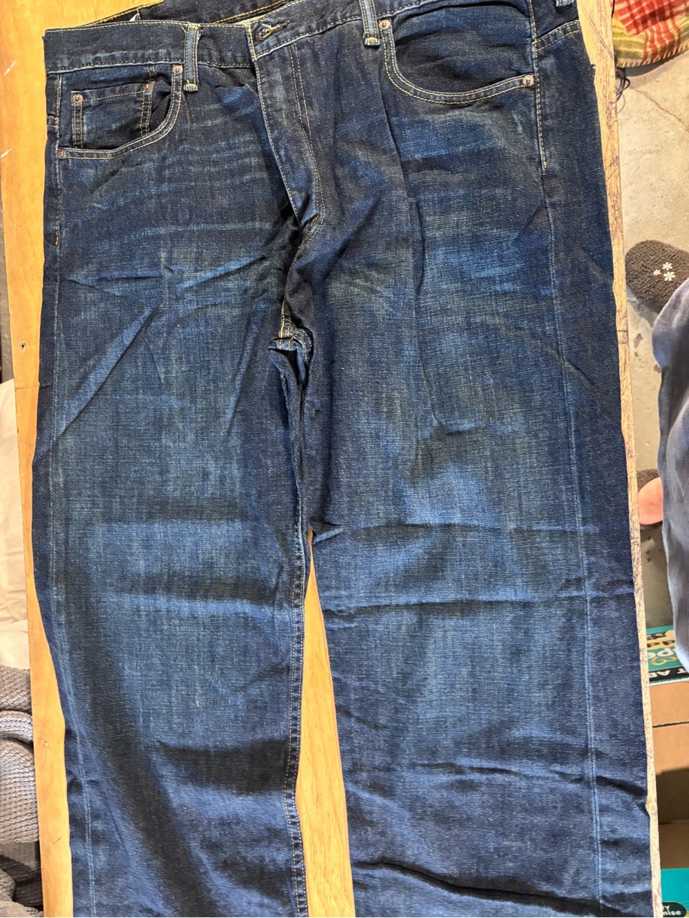 Levi's Men's Indigo Blue Straight-Leg Jeans